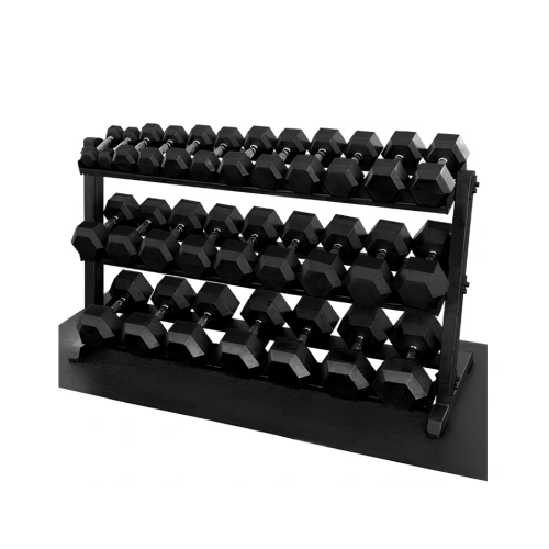 Kit Manubri Esagonali Gommati da 2,5 a 50 Kg -...