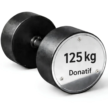 Gummierte Sechskanthantel 125 kg - Profi
