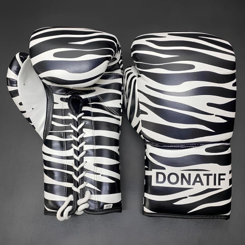 Guantes de Boxeo Reino Unido - GB10 | Profesional - Guantes de cebra personalizados