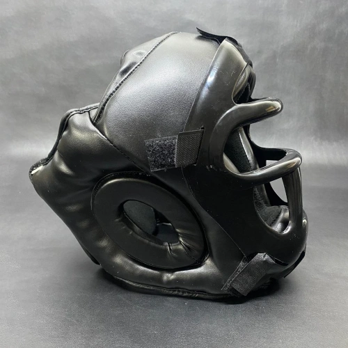 Casque de boxe avec masque de protection faciale CX17 | Professionnel - Vue latérale réelle