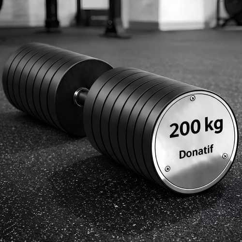 Manubrio Esagonale Gommato da 200 Kg - Professionale - Visuale dall'Alto