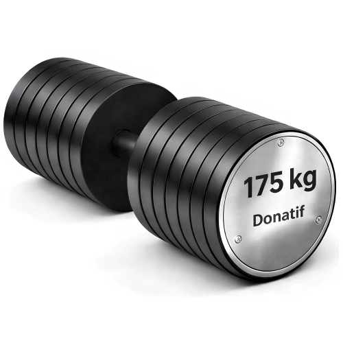 Rubberized Hexagonal Dumbbell 175 Kg -...