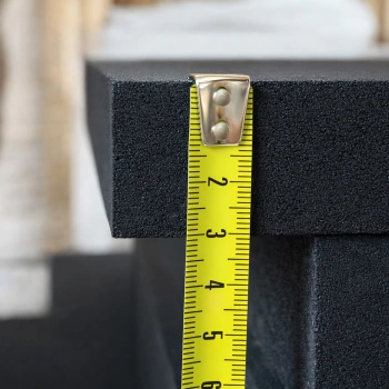 Sol caoutchouté - 1x1 mt - 3 cm | Grain fin, antidérapant 2