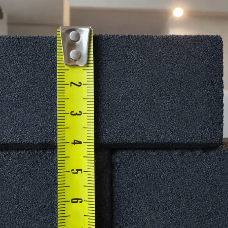 Pavimento Gommato - 1x1 mt - 4 cm | Grana Fine Antiscivolo - Misure