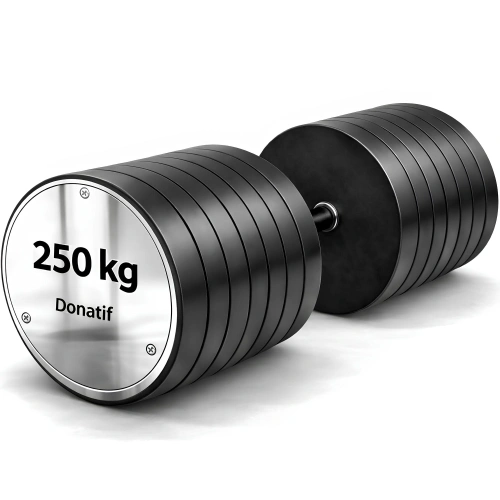 250 kg gummiierter sechseckiger Lenker – Professionell – Draufsicht