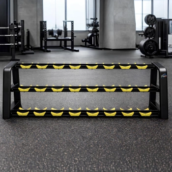 Dumbbell rack with 3 shelves - 12 pairs 2
