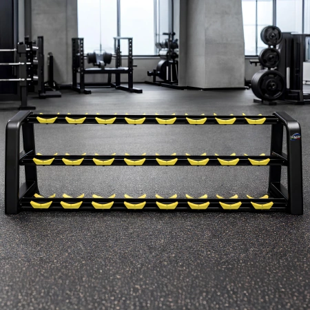 Dumbbell rack with 3 shelves - 12 pairs