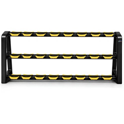 Rastrelliera Porta Manubri a 3 Ripiani - 16 Coppie