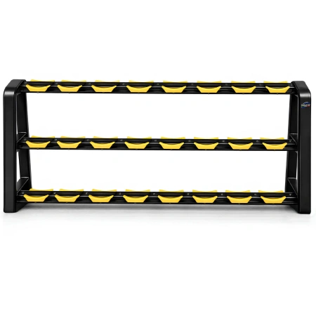 Rastrelliera Porta Manubri a 3 Ripiani - 16 Coppie