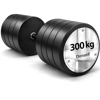 Manubrio Esagonale Gommato da 300 Kg - Professionale