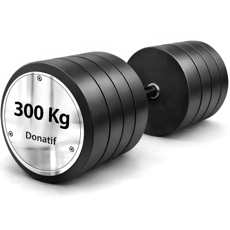 Stainless Steel Dumbbell 300 Kg - Professional