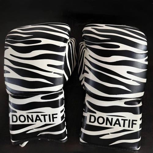 Gants de boxe Zebra Design - GB22 | Professionnel - Real View Back