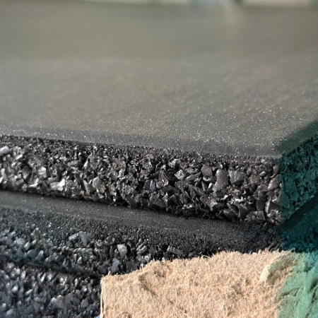 Pavimento per Palestra Professionale - 100x100x2 cm | PP20 - Spessore da Vicino