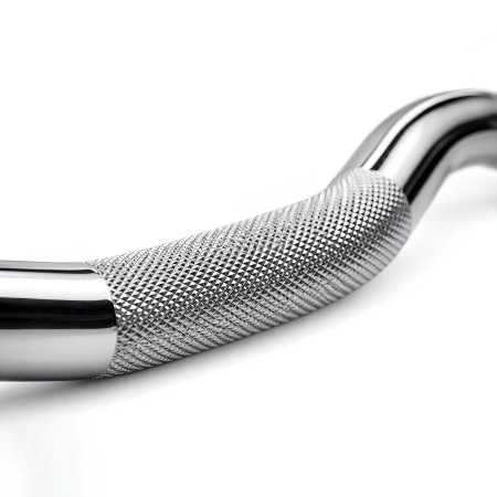 Olympic Super Curl Bar 120 cm - 50 mm | Spring Bar - Knurled View