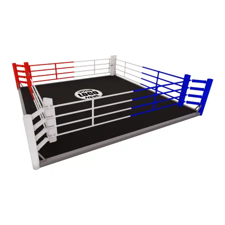 Ring de boxeo - Ground Boxing | con logotipo del cliente - Vista completa