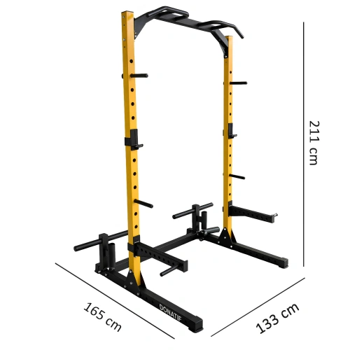 Half Squat Rack con Pull-Up Bar - RR12 | Semiprofessionale - Misure