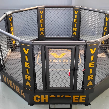Cage octogonale MMA avec plateforme - surélevée de 1 m | Lutte - Produit personnalisé