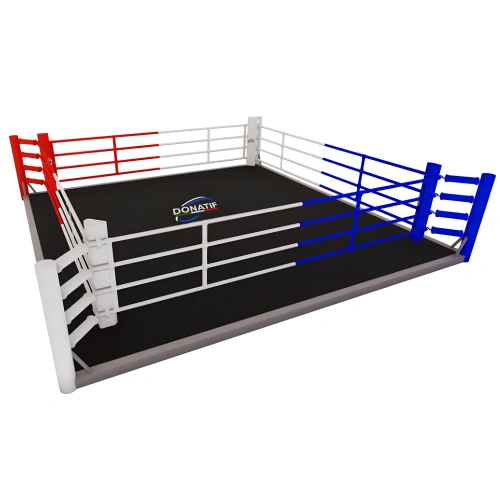 Boxing Ring - Ground Boxing | with Logo Donatif - Full View