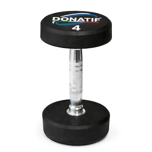 4 kg Rundgummihantel - Professional - Vorderansicht