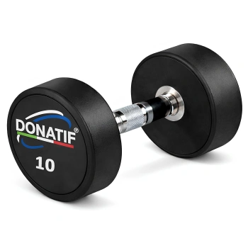 10 Kg Gummierte Rundhantel - Professional - Gesamtansicht