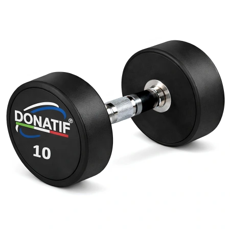 10 Kg Gummierte Rundhantel - Professional - Gesamtansicht