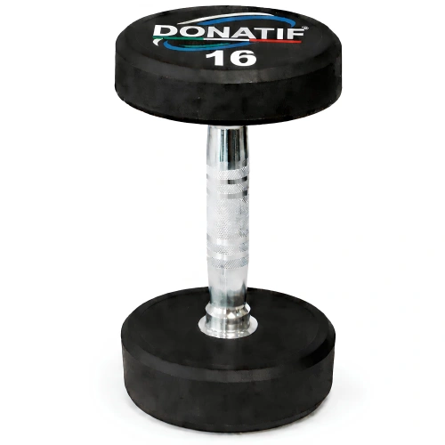 Manubrio Gommato Tondo da 16 Kg - Professionale - Visuale da Davanti