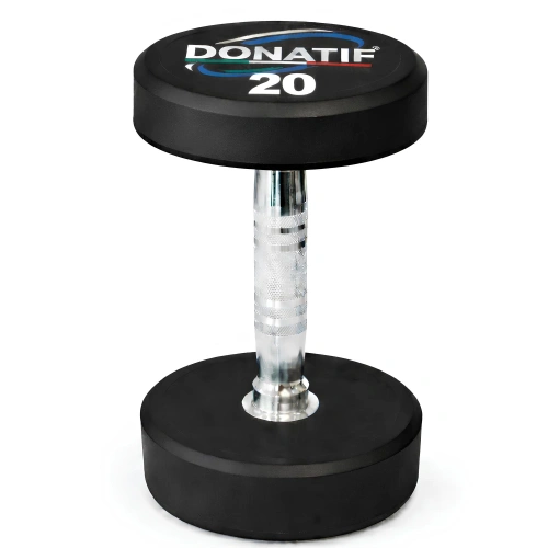 Manubrio Gommato Tondo da 20 Kg - Professionale - Visuale da Davanti