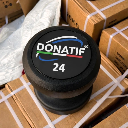 Manubrio Gommato Tondo da 24 Kg - Professionale - Visuale nella Stanza