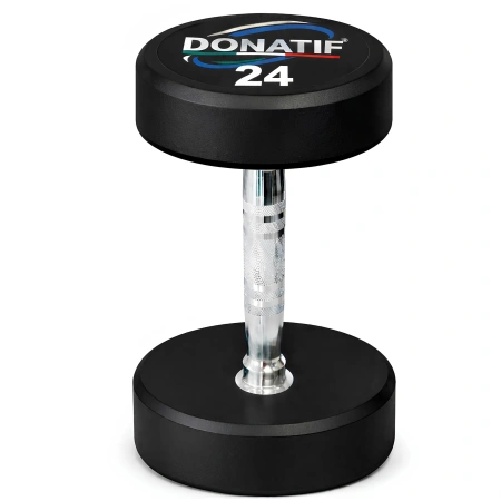 Manubrio Gommato Tondo da 24 Kg - Professionale - Visuale da Davanti