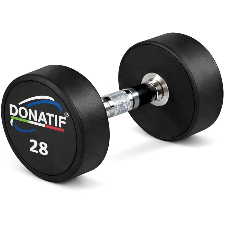 28 Kg Runde gummierte Hantel - Professional - Gesamtansicht