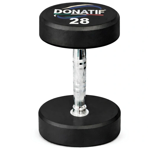 28 Kg Runde Gummihantel - Professional - Vorderansicht