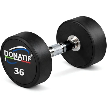 36 Kg Runde gummierte Hantel - Professional - Gesamtansicht