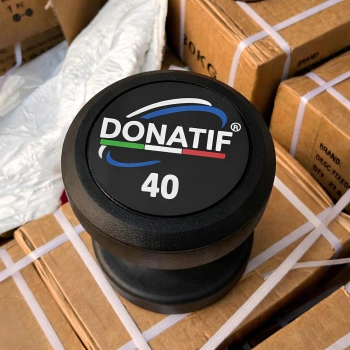 40 Kg Runde gummierte Hantel - Professional - Gesamtansicht 2