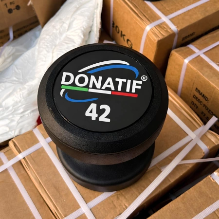 Manubrio Gommato Tondo da 42 Kg - Professionale - Visuale nella Stanza