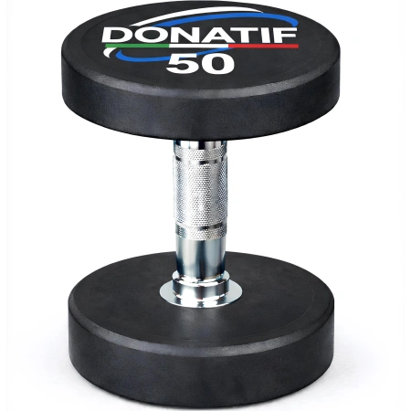 Manubrio Gommato Tondo da 50 Kg - Professionale - Visuale da Davanti
