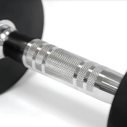 60 Kg Gummierte Rundhantel - Professional - Nahaufnahme