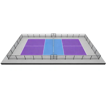 Kompletter Squashplatz-Zaun - PLB5 | Professional - Ansicht des gesamten Platzes