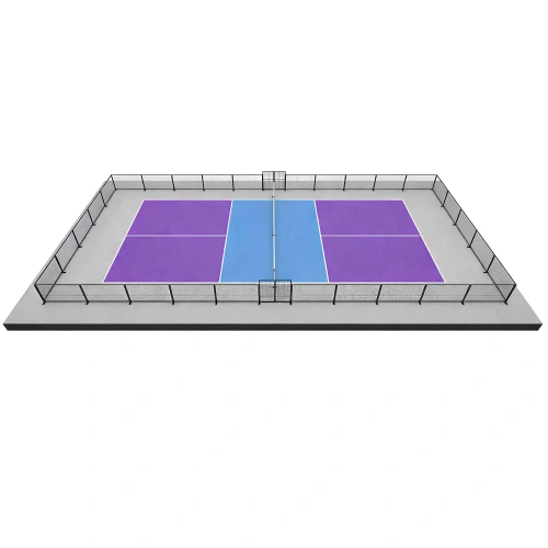 Kompletter Squashplatz-Zaun - PLB5 | Professional - Ansicht des gesamten Platzes