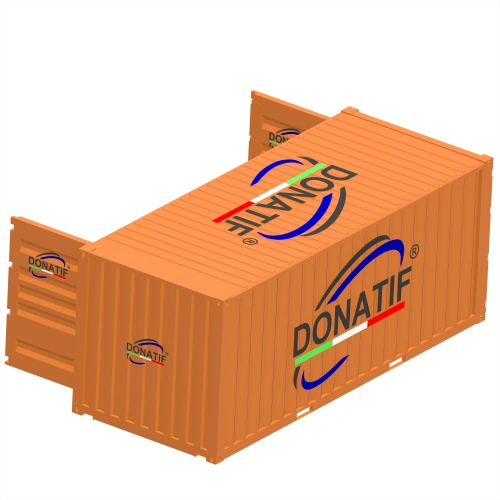 Container Gym 20FT - Aufbau MADE IN ITALY | CG5 - Seitenansicht