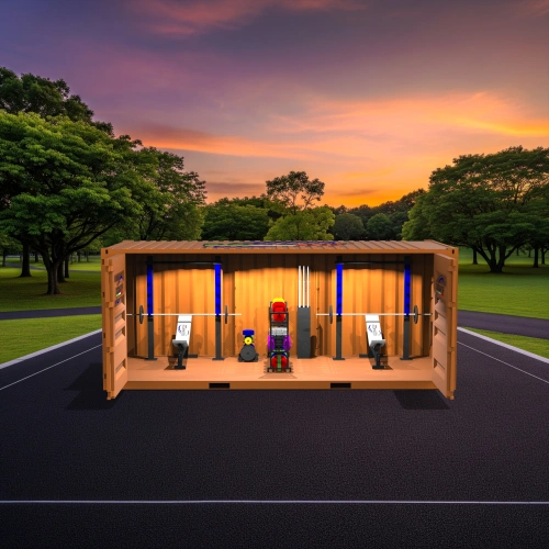 Contenedor Gimnasio 20FT - Estructura MADE IN ITALY | CG5 - Vista Exterior