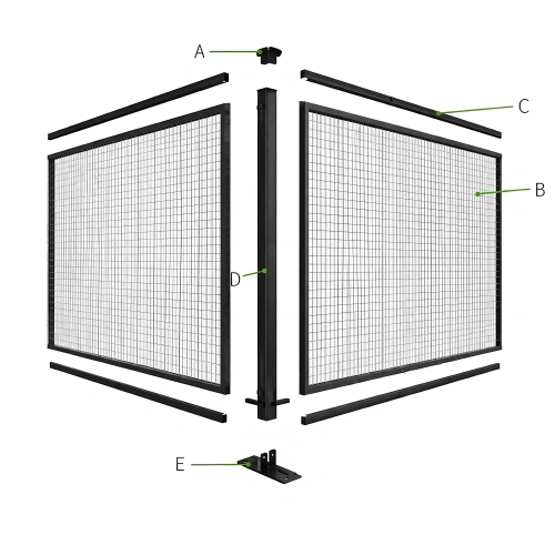 Complete Fence for Squash Court - PLB5 | Professional - Visual Fence