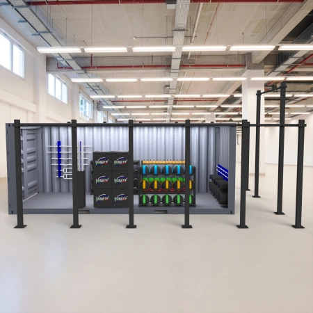 Container Gym 20FT con Rack - Open Space | CG15