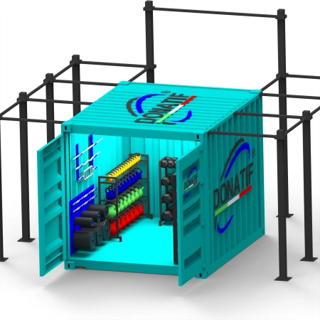 Container Gym 10FT - Fitness Structure | CG35 - Total View