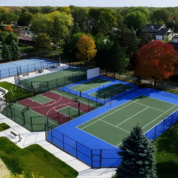 Recinzione Completa per Campo Pickleball - PLB5 | Professionale - Visuale Completa Del Campo 2