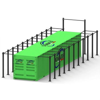 Container Gym 40FT - Structure avec rack inclus | CG45 - Vue d'ensemble