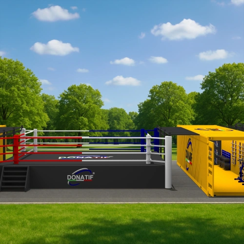 Container Gym 40FT - Equipement de boxe inclus | CG50 - Total View