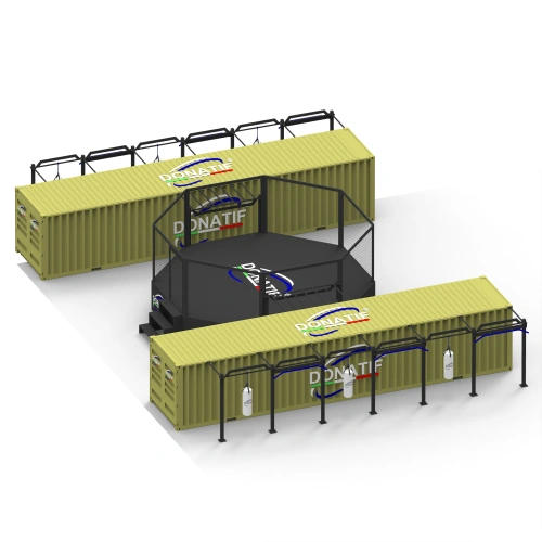 Container Gym 40FT mit MMA-Käfig - Outdoor | CG55 - Vollansicht