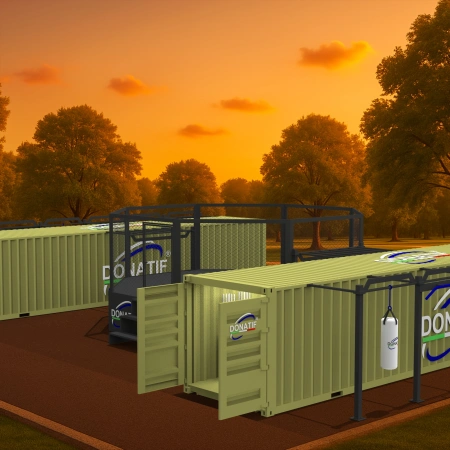 Container Gym 40FT con Gabbia da MMA - Outdoor | CG55