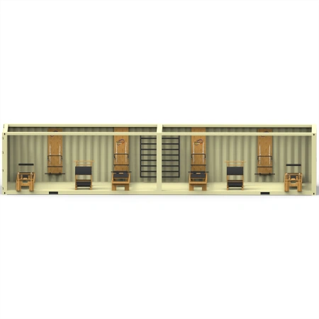 Container Gym 40FT - Inklusive Pilates Ausrüstung | CG60 - Front Visaule