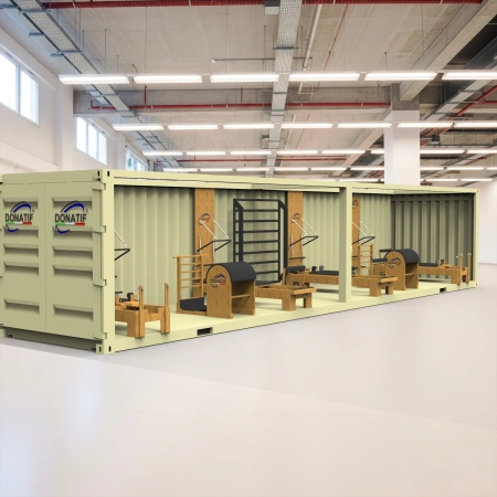 Container Gym 40FT - Inklusive Pilates Ausrüstung | CG60 - Visaule Verwendung